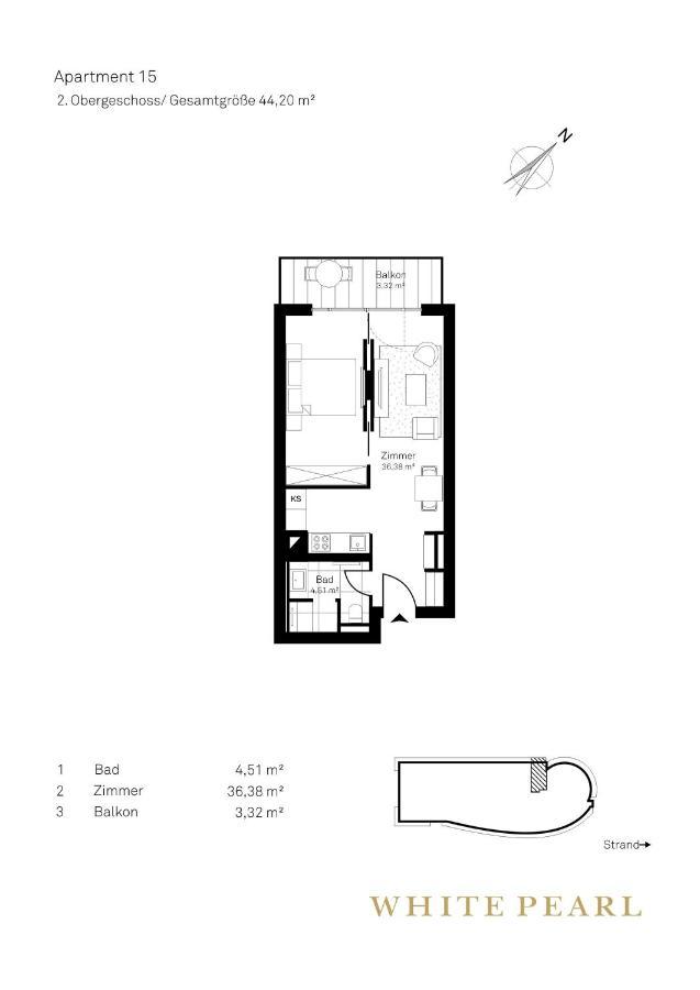 White Pearl Apartment 2.15 Timmendorfer Strand Eksteriør billede